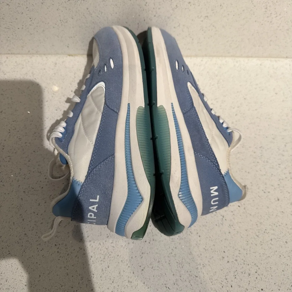 Mark Wahlberg Municipal Origin Sneakers Men's US9.5/9 White/Sky Blue